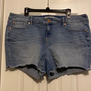 Blue jean shorts